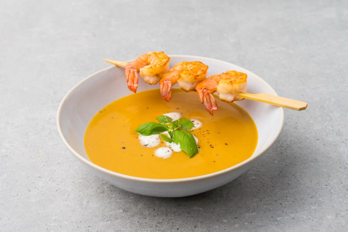 Bavarian shrimp cream soup