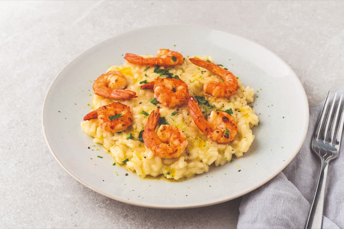 Shrimp risotto